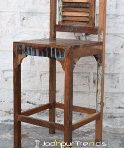 Reclaimed Bar Chair | Commercial Restaurant Wood Chairs | JodhpurTrends.in