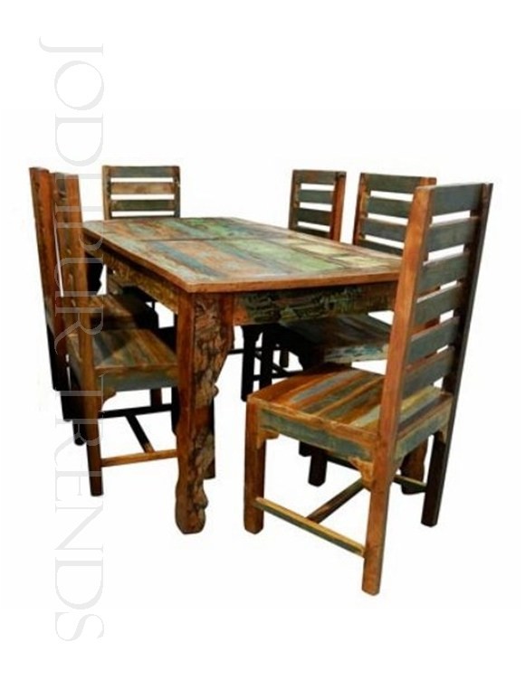 Restaurant Dining Tables And Chairs, Raw Wood Dining Table India