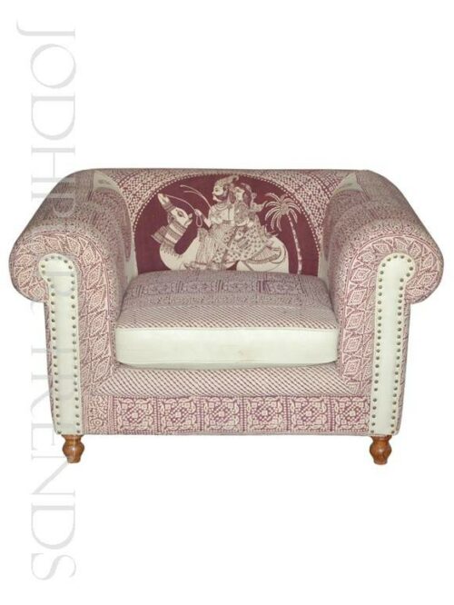 Bespoke Printed Scroll Sofa | Commercial Dining Room Furniture