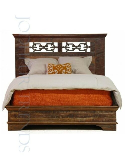 Wooden Reclaimed Bed | Bed Headboard Manufacturers India