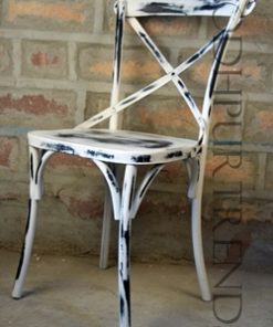 Cafe Chair in Distressed Finish | Cafeteria Chairs