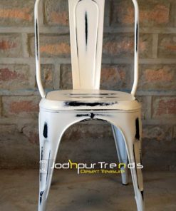 Distressed Metal Chair | Metal Cafe Table And Chairs