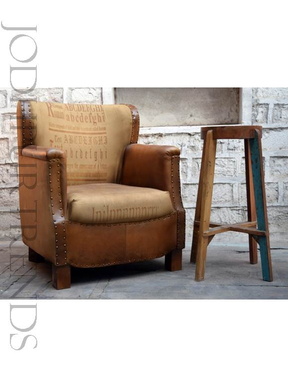 Indian Designer Sofa | Vintage Leather Furniture