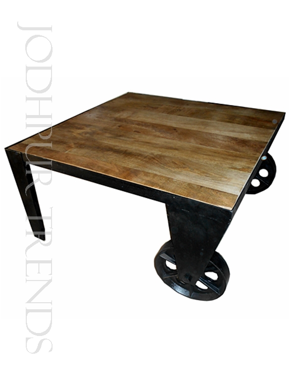 Vintage Wheel Coffee Table | Commercial Cafe Furniture