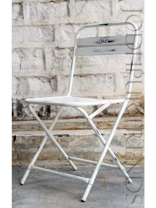 Outdoor Bistro Chair in White | Outside Restaurant Chairs