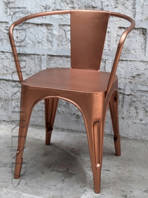 Outdoor Cafe Chair in Cool Copper | Funky Restaurant Chairs