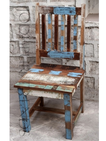 Dining Chair in Reclaimed Wood | Wood Restaurant Chairs For Sale