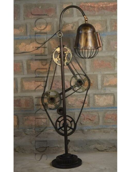 Lamp in Cycle Design | Antique Industrial Furniture