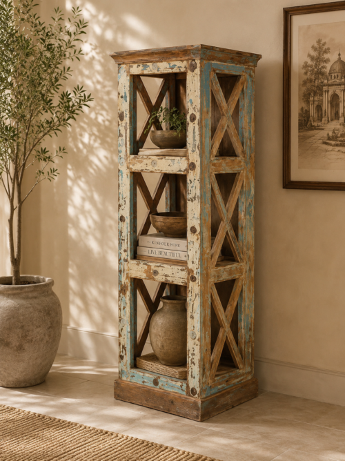 Vintage Industrial Bookshelve at jodhpurtrends.in