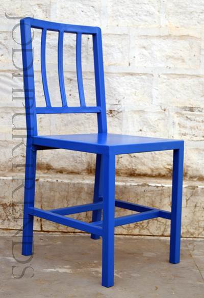 French Bistro Chair in Blue | Vintage Furniture Chairs