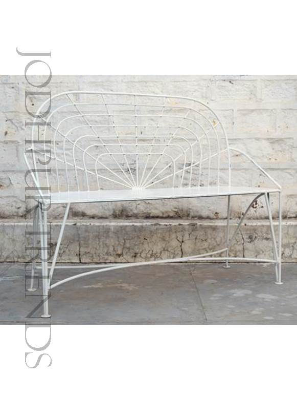 Restaurant Bench in White | White Cafe Chairs