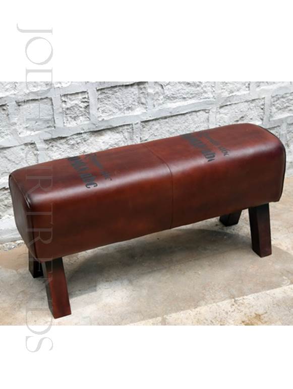 Footstool in Leather | Furniture Leather