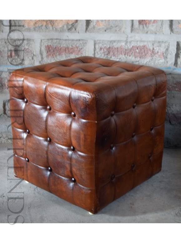All Leather Pouf | Bar And Restaurant Tables And Chairs