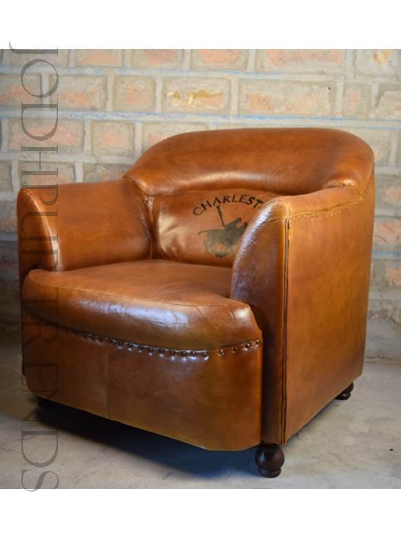 Tub Armchair in Leather | Sofa Leather Modern