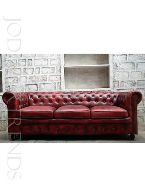 Large Chesterfield Sofa in Genuine Leather | Chesterfield Sofa Genuine Leather