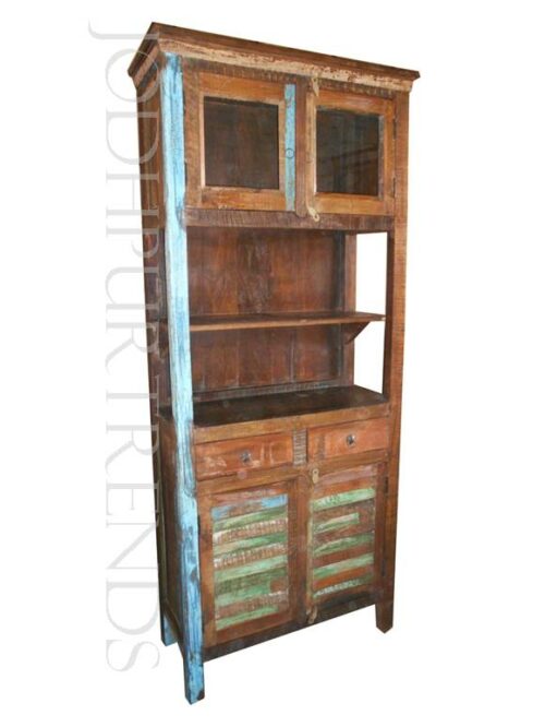 Hutch Cabinet in Reclaimed Wood | Indian Reclaimed Furniture Manufacturers