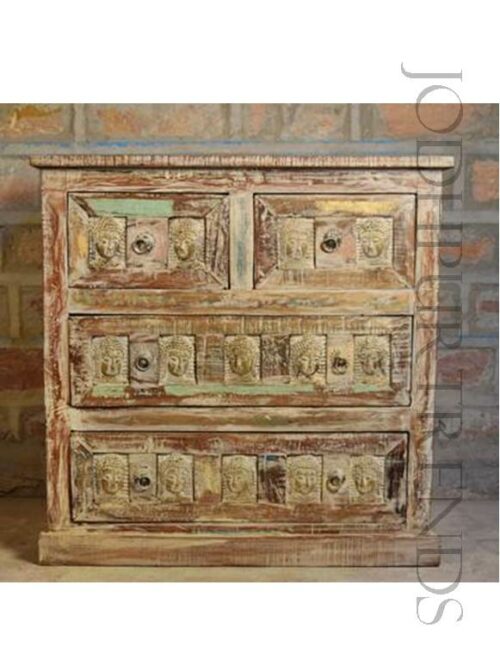 Dresser in Reclaimed Wood | Indian Carved Wood Furniture