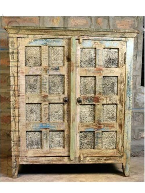 Vintage Indian Cabinet | Indian Hand Carved Furniture
