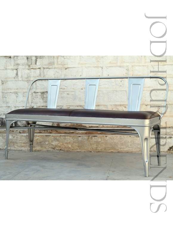 Industrial Bench with Leather Seating | Commercial Furniture Manufacturer
