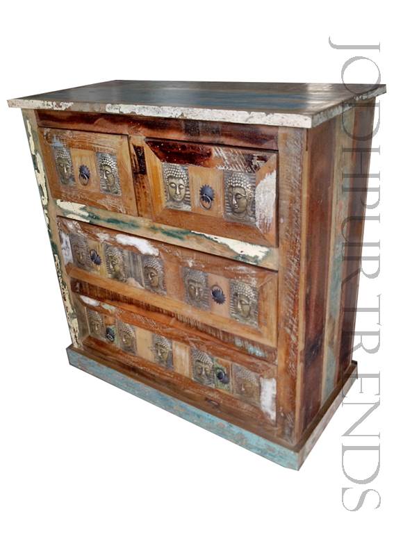 Rustic Distressed Dresser | Reclaimed Wooden Furniture Cabinets