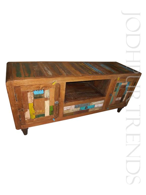 Entertainment Unit in Reclaimed Wood | Wood Furniture Rustic