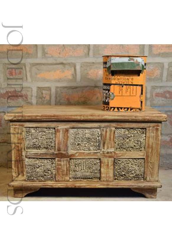 Rustic Indian Storage Trunk | Indian Traditional Furniture