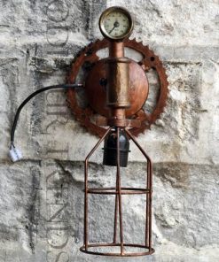 Industrial Wall Lamp | Antique Indian Reproduction Furniture