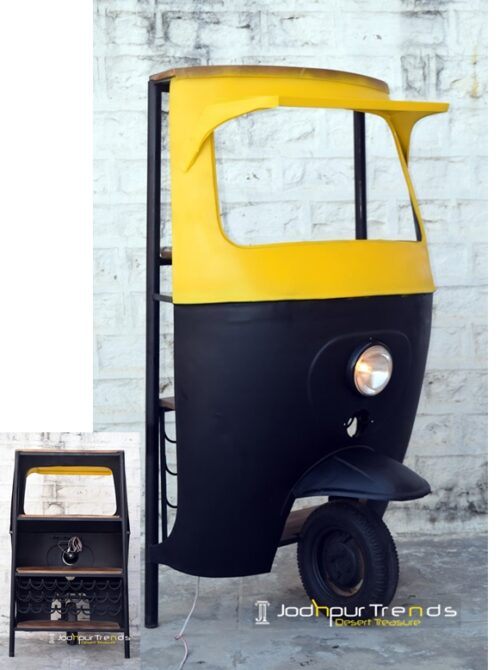 taxi bar cabinet, tuktuk bar cabinet, Automobile Furniture ) (2)