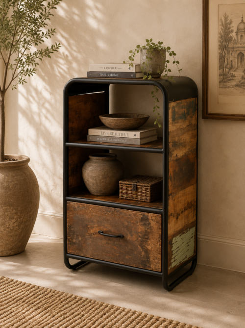 Reclaimed Industrial Bookcase at jodhpurtrends.in