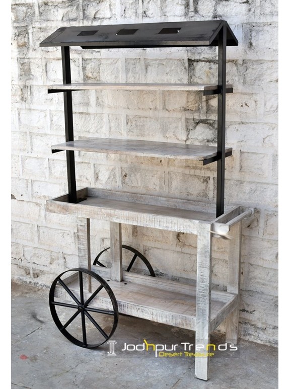 Commercial Cart with Steampunk Wheels | Office Furniture Manufacturers