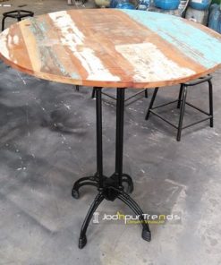 Distressed Wood Bar Table | Restaurant Tables and Chairs Price