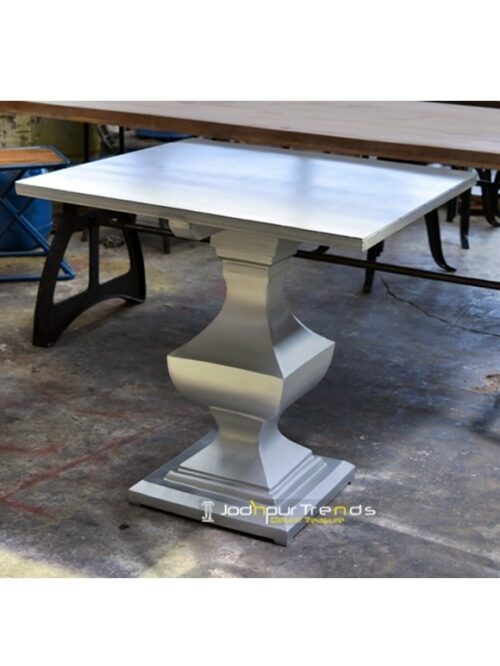 Silver Top Bar Table | Commercial Bar Tables