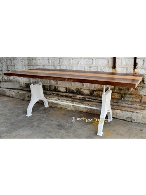 Vintage Dining Table | Industrial Cafeteria Table
