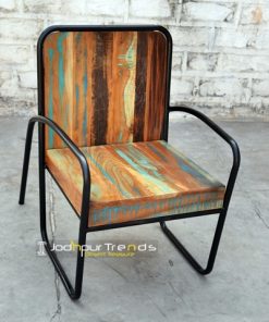 Cafe Chair in Reclaimed Wood | Cafe Furniture India