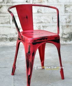 Red Tolix Chair | Cafeteria Chairs Manufacturers