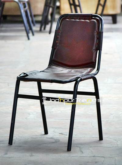 Leather Armless Chair | Restaurant Chairs in India