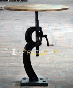 Bar Pub Industrial Table, Cast Iron Table,  Adjustable Bar Table, Metal Furniture Manufacturers
