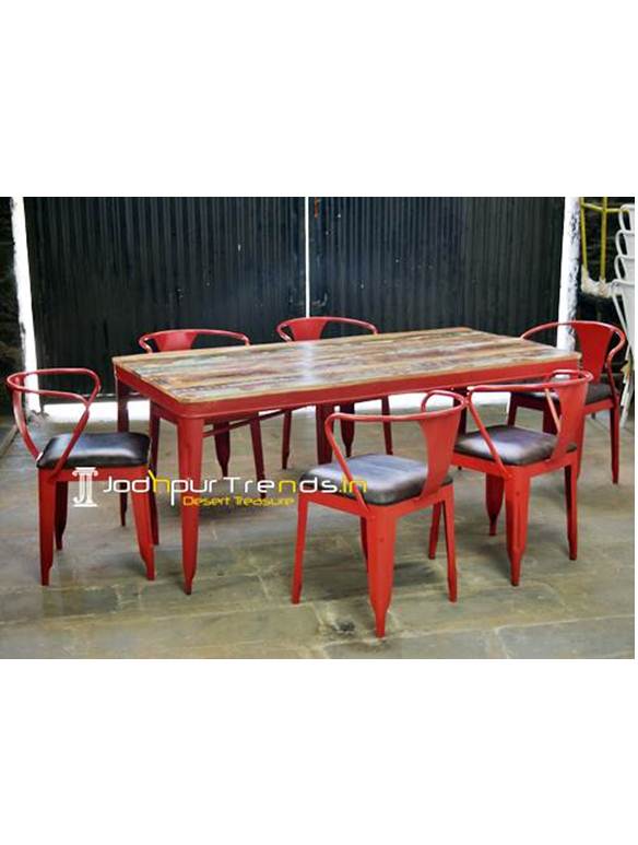 Iron Chair Table Set Metal Restaurant Table Set Bespoke Commercial Furniture