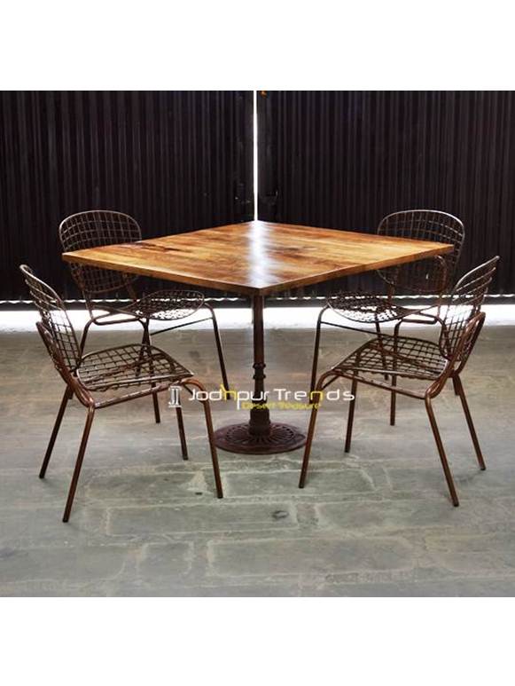 Outdoor Table Set Iron Table Set Restaurant & Bar Furniture Manali Himachal Pradesh