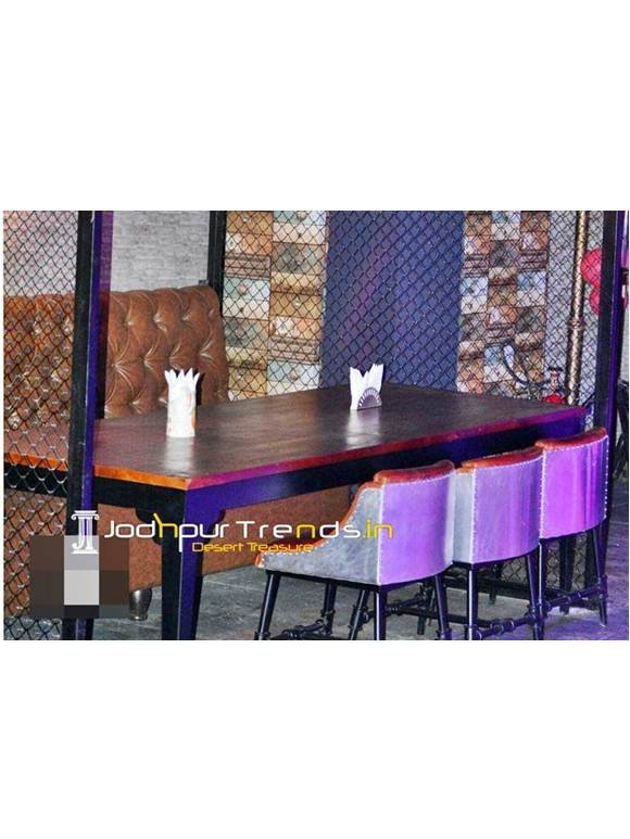 Restaurant Table Sofa Set Fine Dine Restaurant Seating 