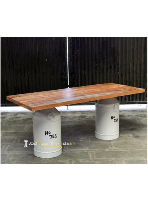 Drum Table Metal Furniture Online India