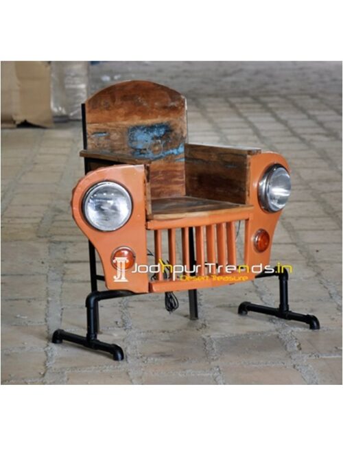 Maharaja Old Jeep Inspire Office Restaurant Chair