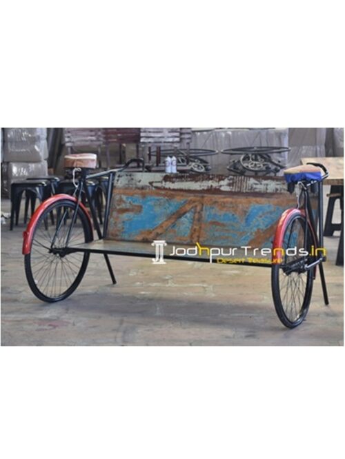 Old School Cycle Recycled Semi Outdoor Bench