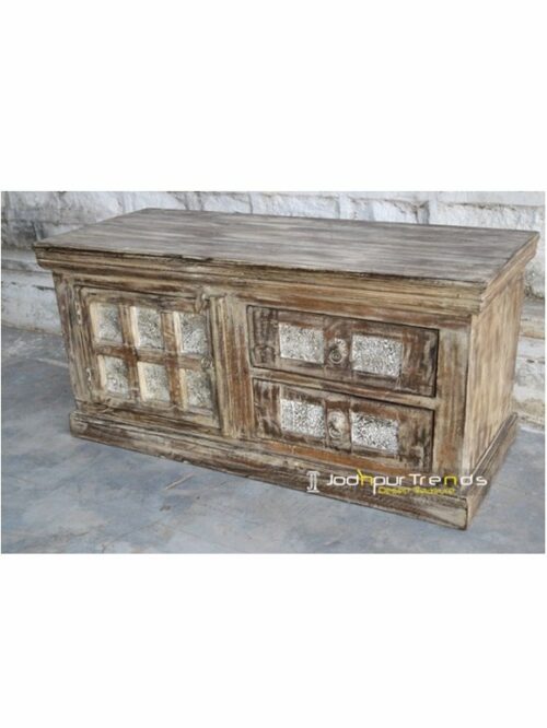 Old Wood Trunk Distressed Furniture