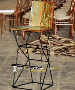 Reclaimed Counter Stool Wooden Handicrafts Exporters