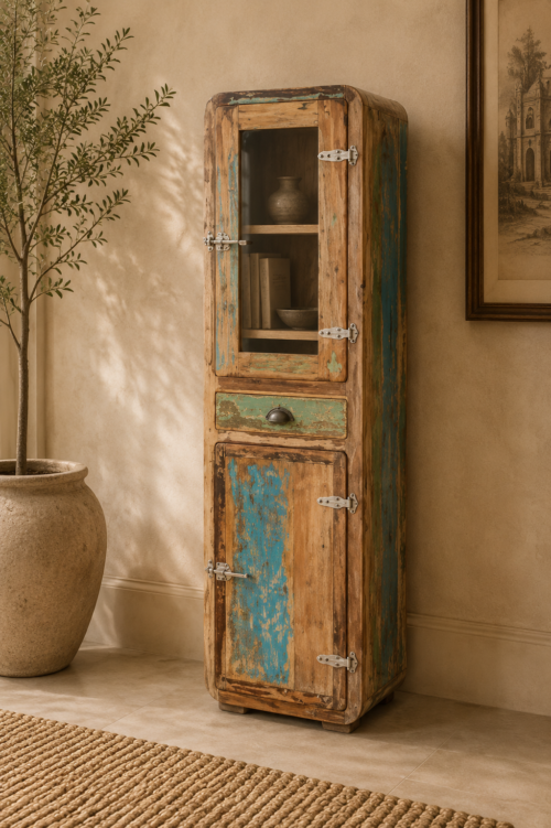 Glass Door Jodhpur Handicraft Design Storage Rack at jodhpurtrends.in