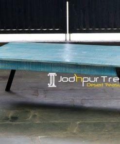 Blue Distress Indian Style Center Table Furniture