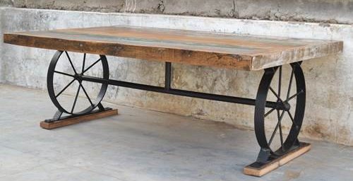 Ms Iron Reclaimed Wood Manufacturer Table Design