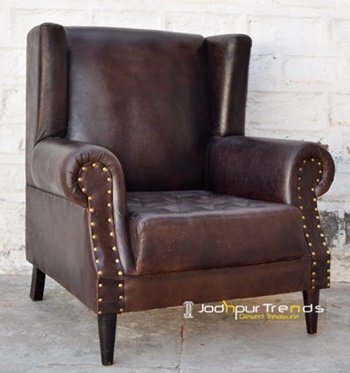 Genuine Leather Single Seater Sofa Furniture