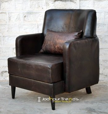 Original Leather Single Seater Sofa Furniture